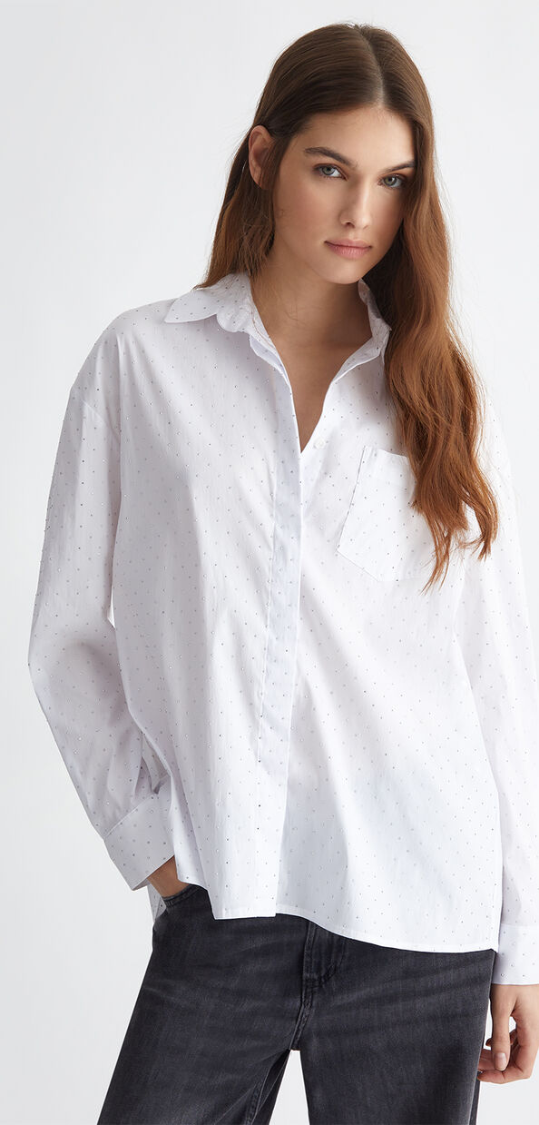 Liu Jo Camicia over con mini borchie